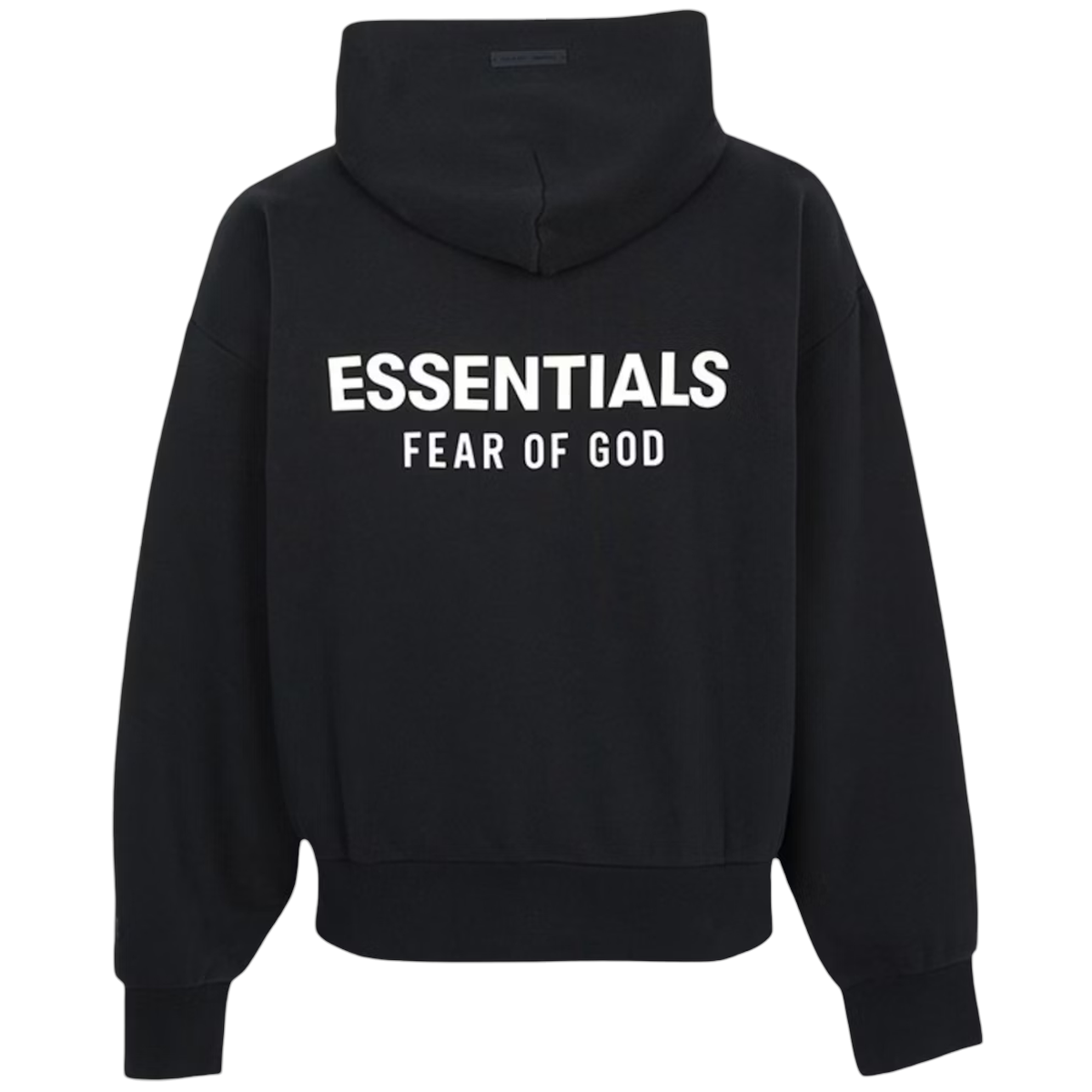 Fear of God Essentials Classic Hood Zip Up Sweatshirt Black