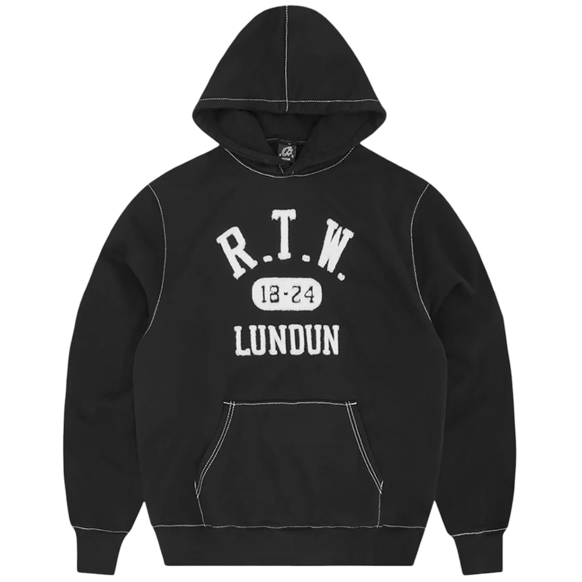 Corteiz RTW College Hoodie Black
