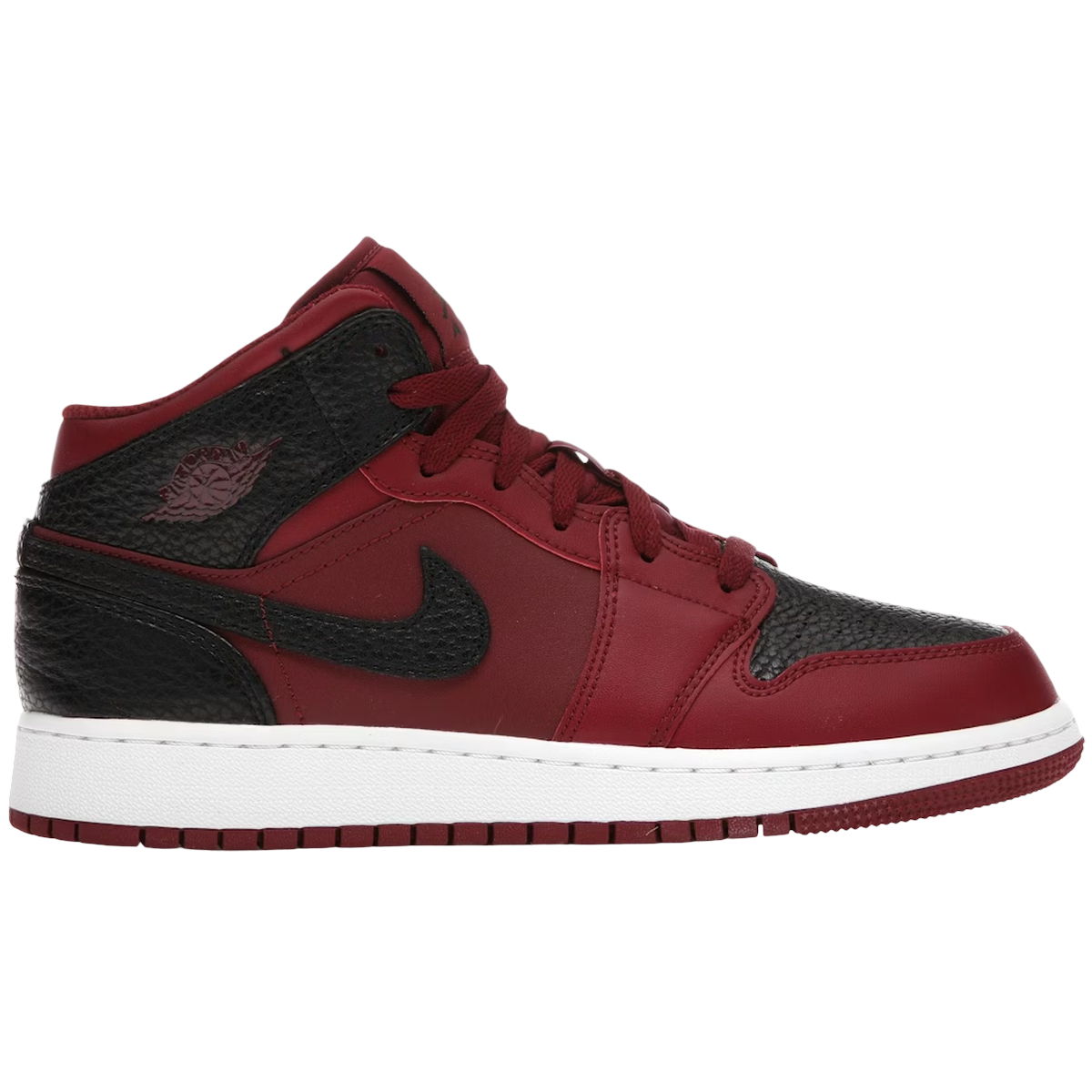 Air Jordan 1 Mid Team Red Black White