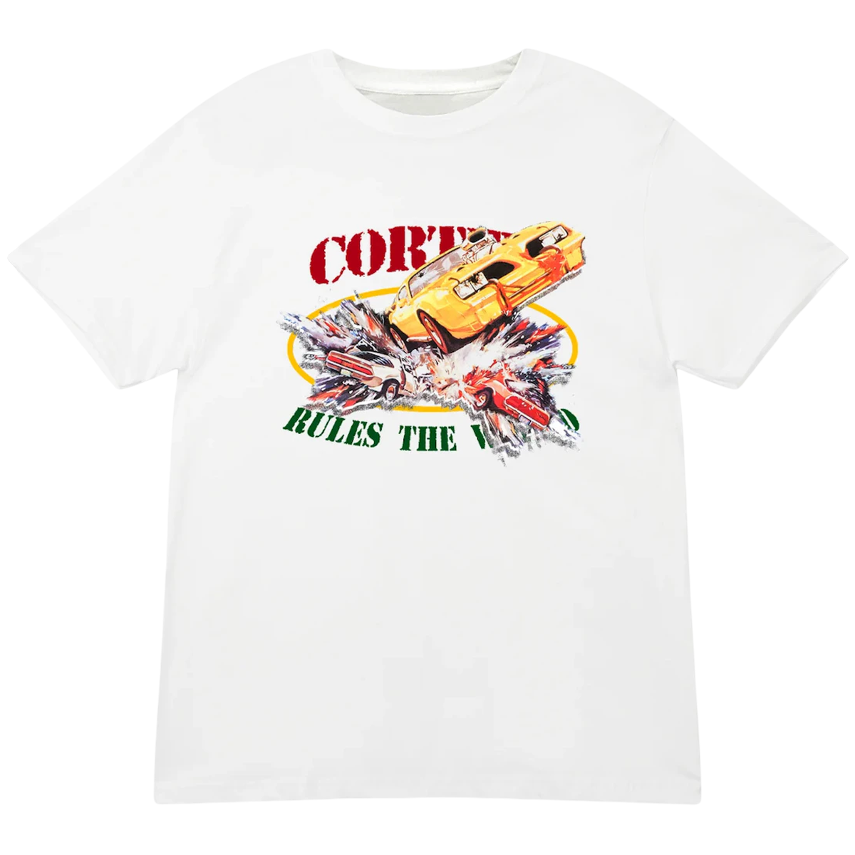 Corteiz Car Crash Tee White