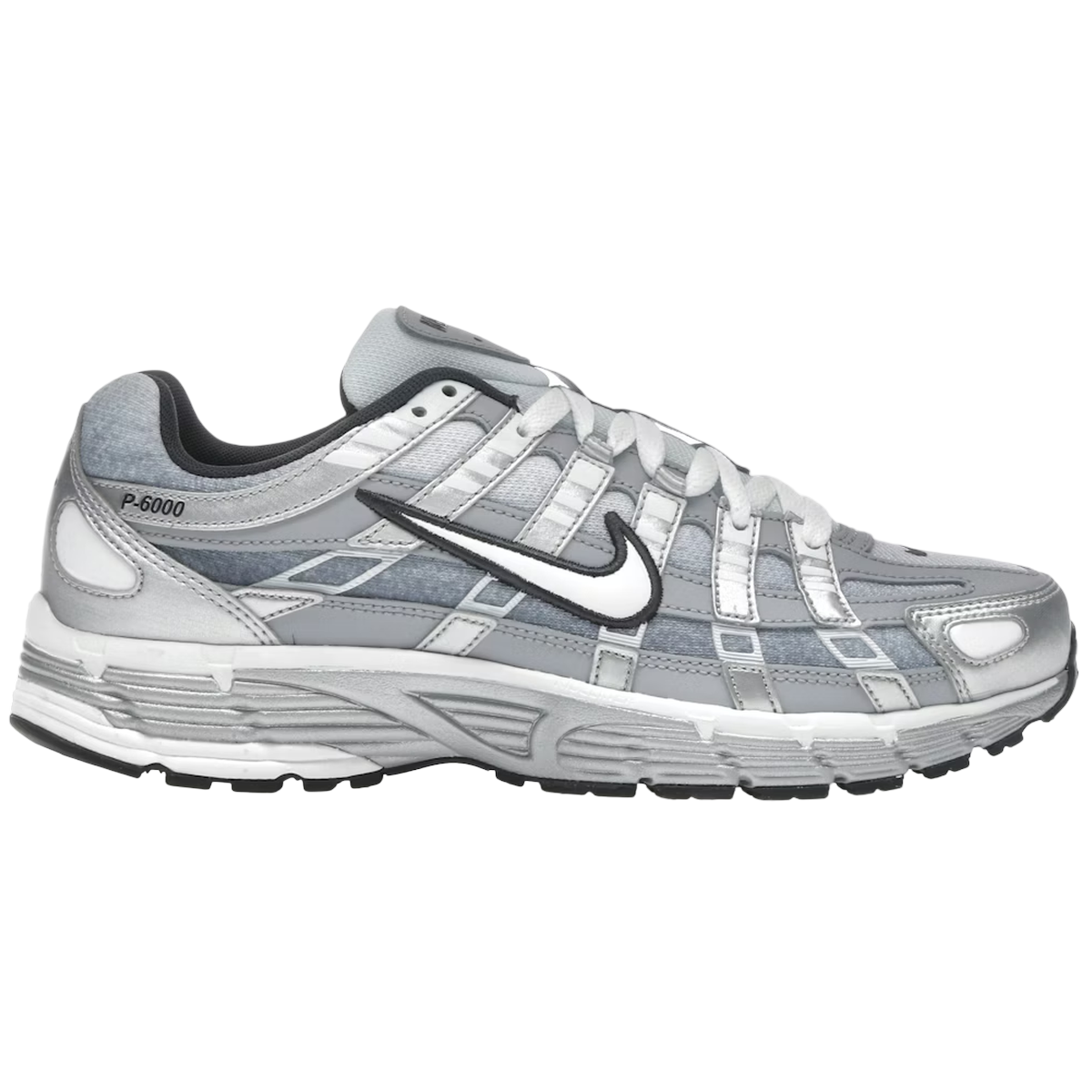 Nike P-6000 Metallic Silver Summit White-Wolf Grey
