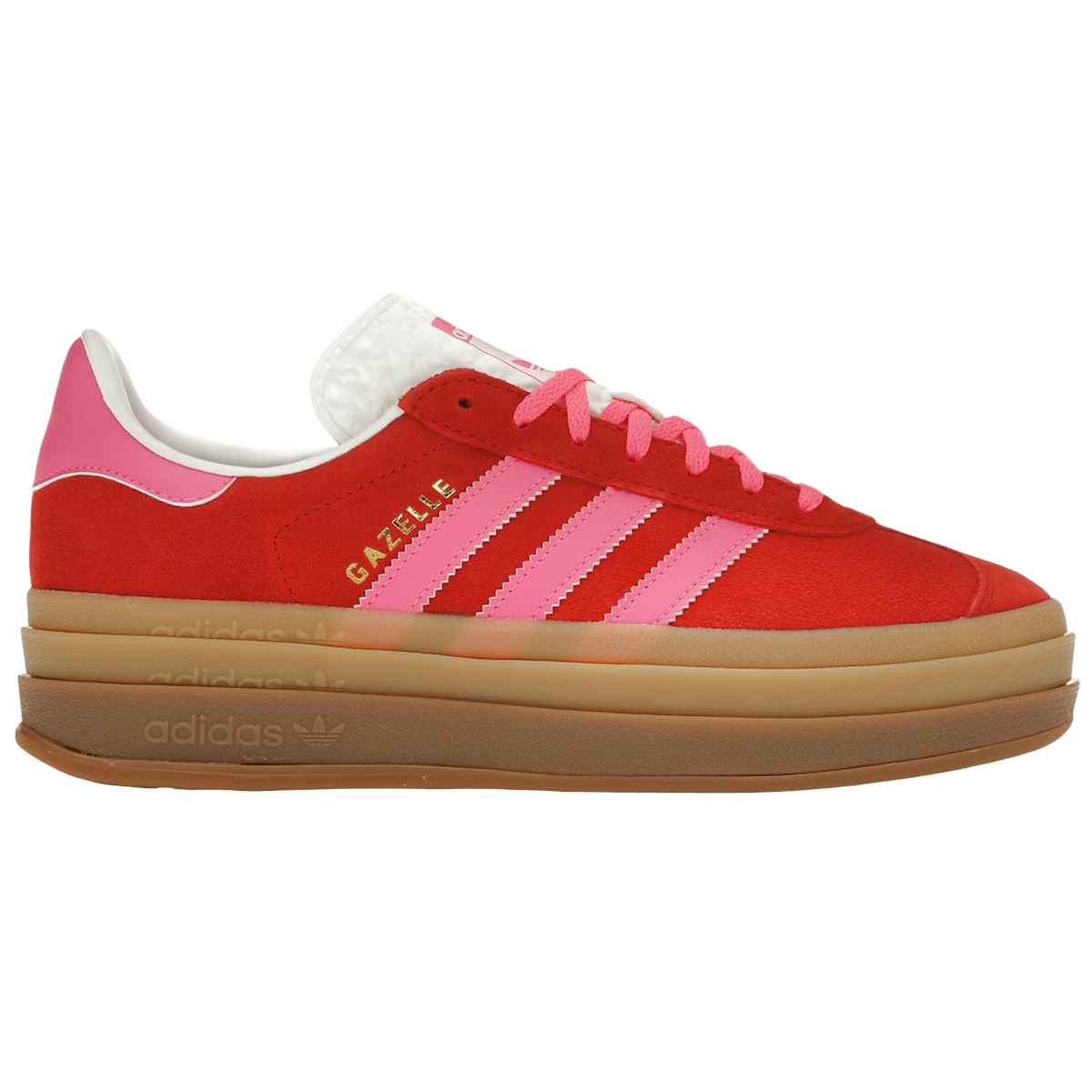 Adidas Gazelle Bold Collegiate Red Lucid Pink