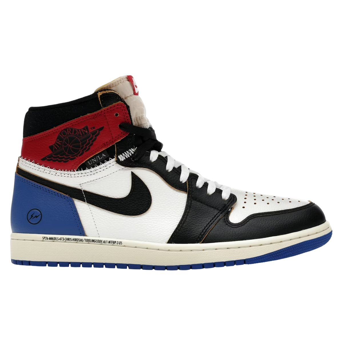 Air Jordan 1 Retro High OG SP Fragment x Union LA Varsity Red Sport Royal