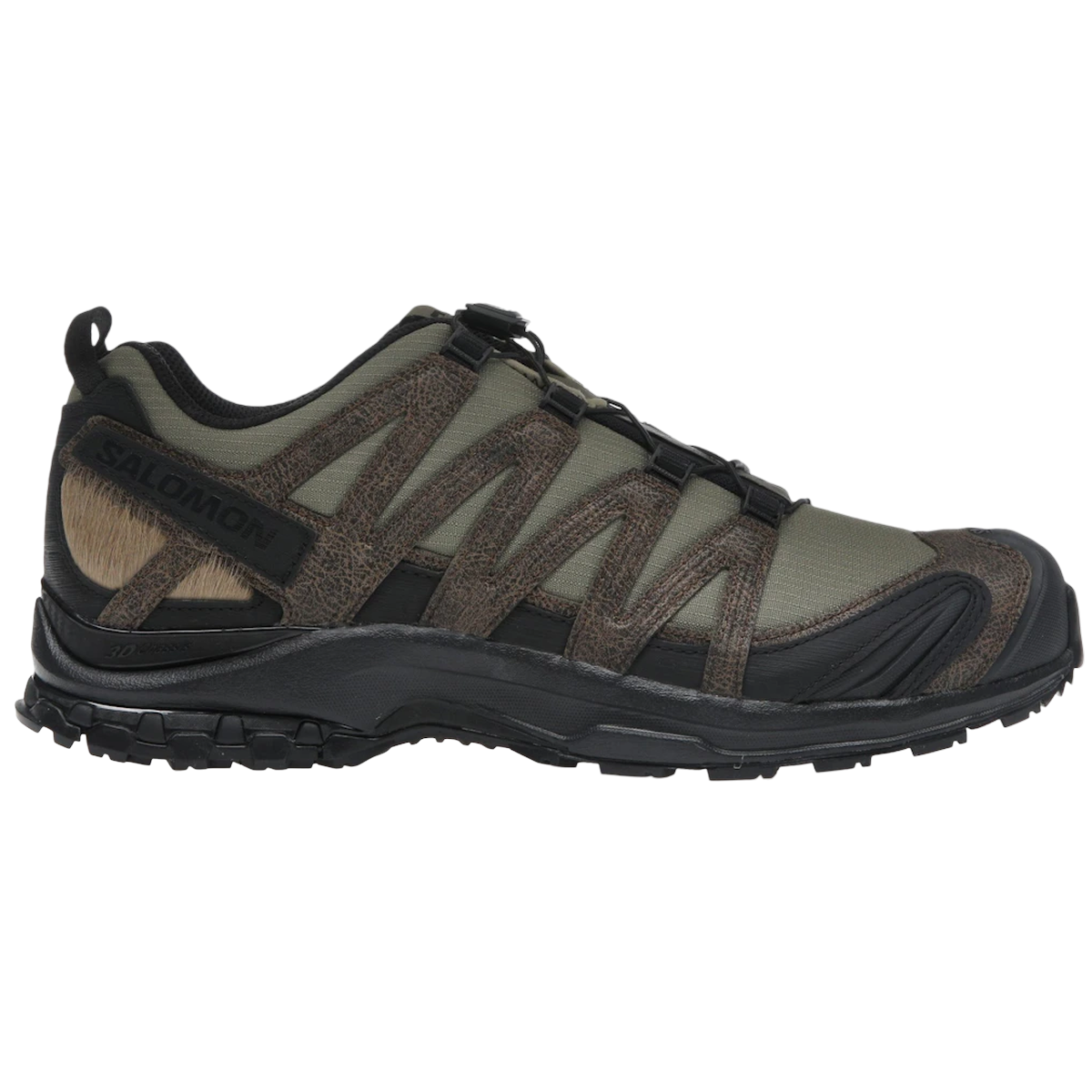 Salomon XA Pro 3D Distressed Leather Dark Earth Black