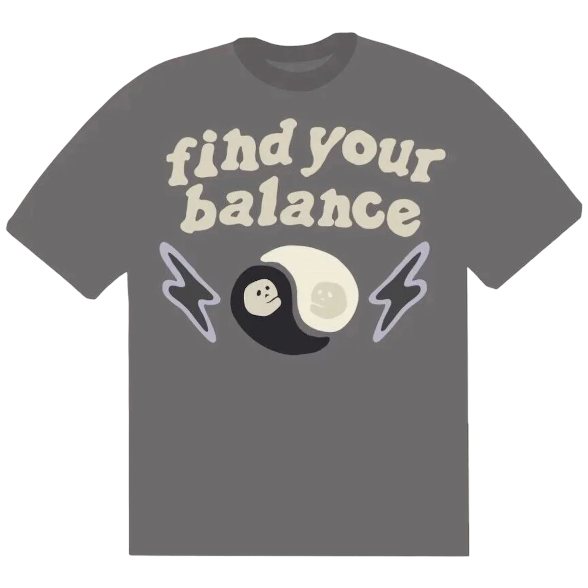 Broken Planet Find Your Balance T-shirt Ash Grey