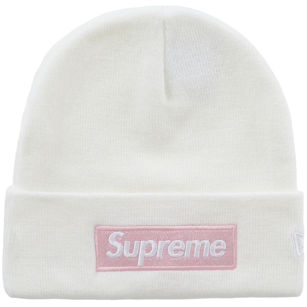 Supreme New Era Box Logo Beanie FW25 White