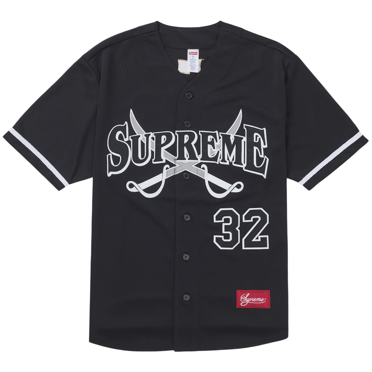 Supreme Swords Baseball Jersey Black