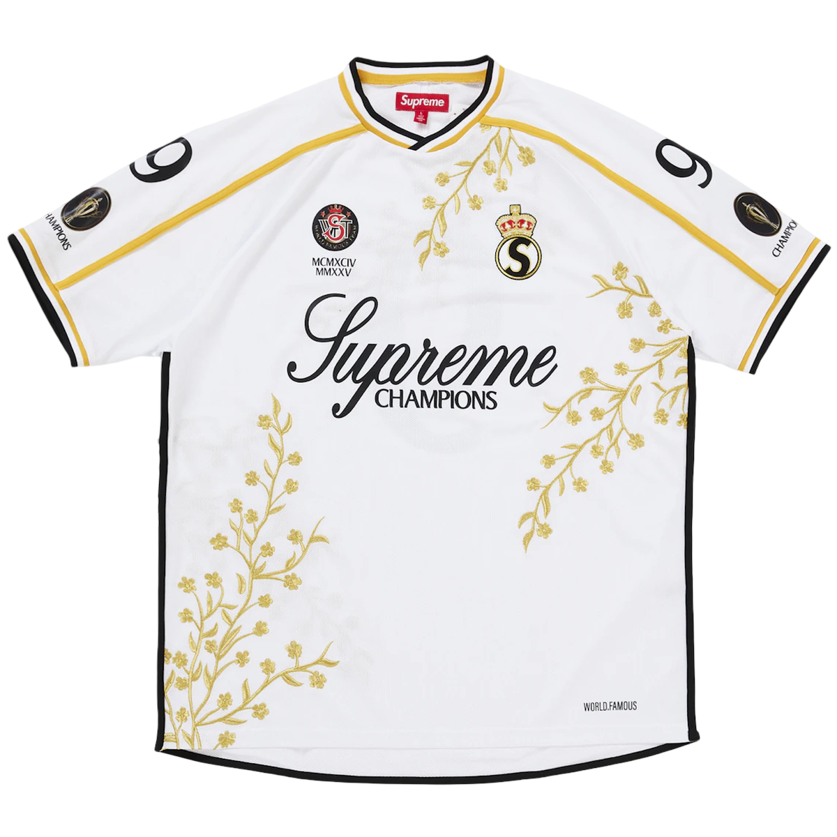 Supreme Floral Soccer Jersey White