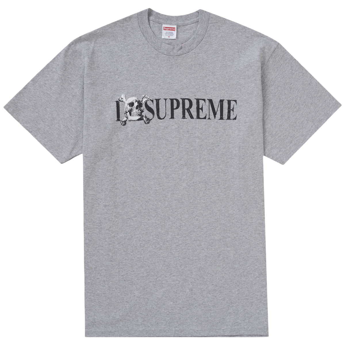 Supreme Skull Tee Heather Grey