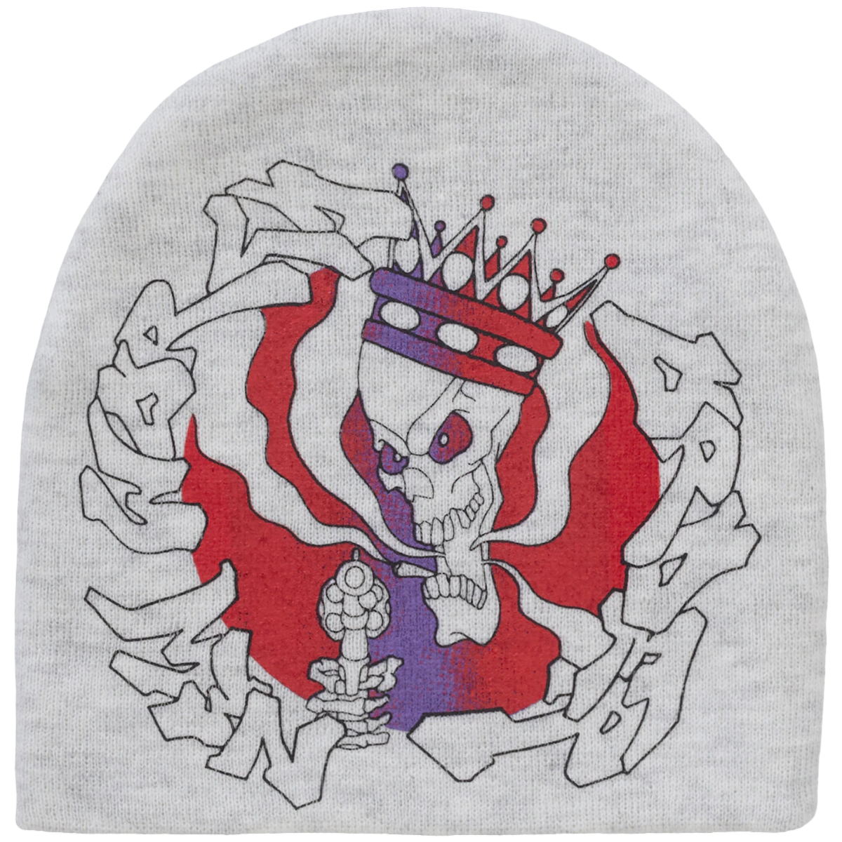 Supreme New World Order Beanie Heather Grey