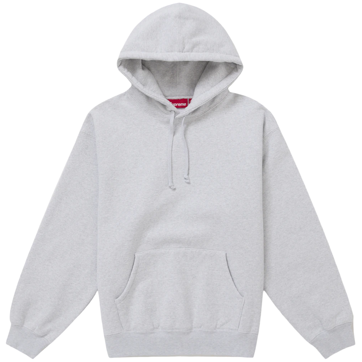 Supreme Frayed Hooded Sweatshirt Heather Grey