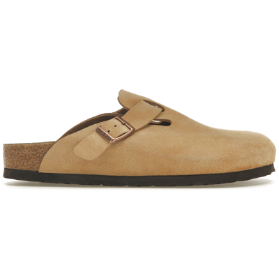 Birkenstock Boston Suede Latte Cream