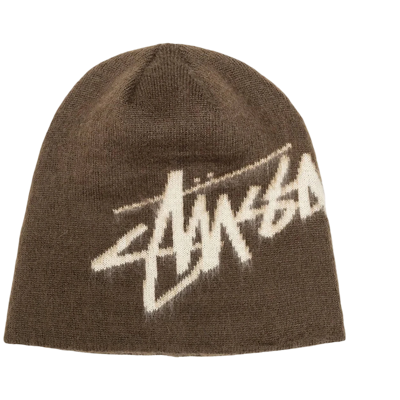 Stussy Brushed Out Stock Skullcap Brown
