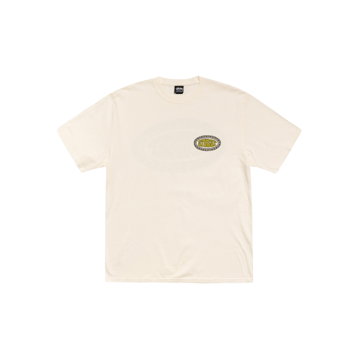 Stussy Tile Oval Tee Pigment Dyed Natural