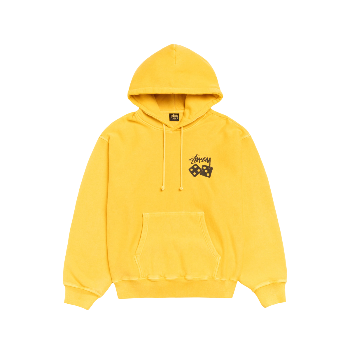 Stussy Dice Hoodie Pigment Dyed Yellow