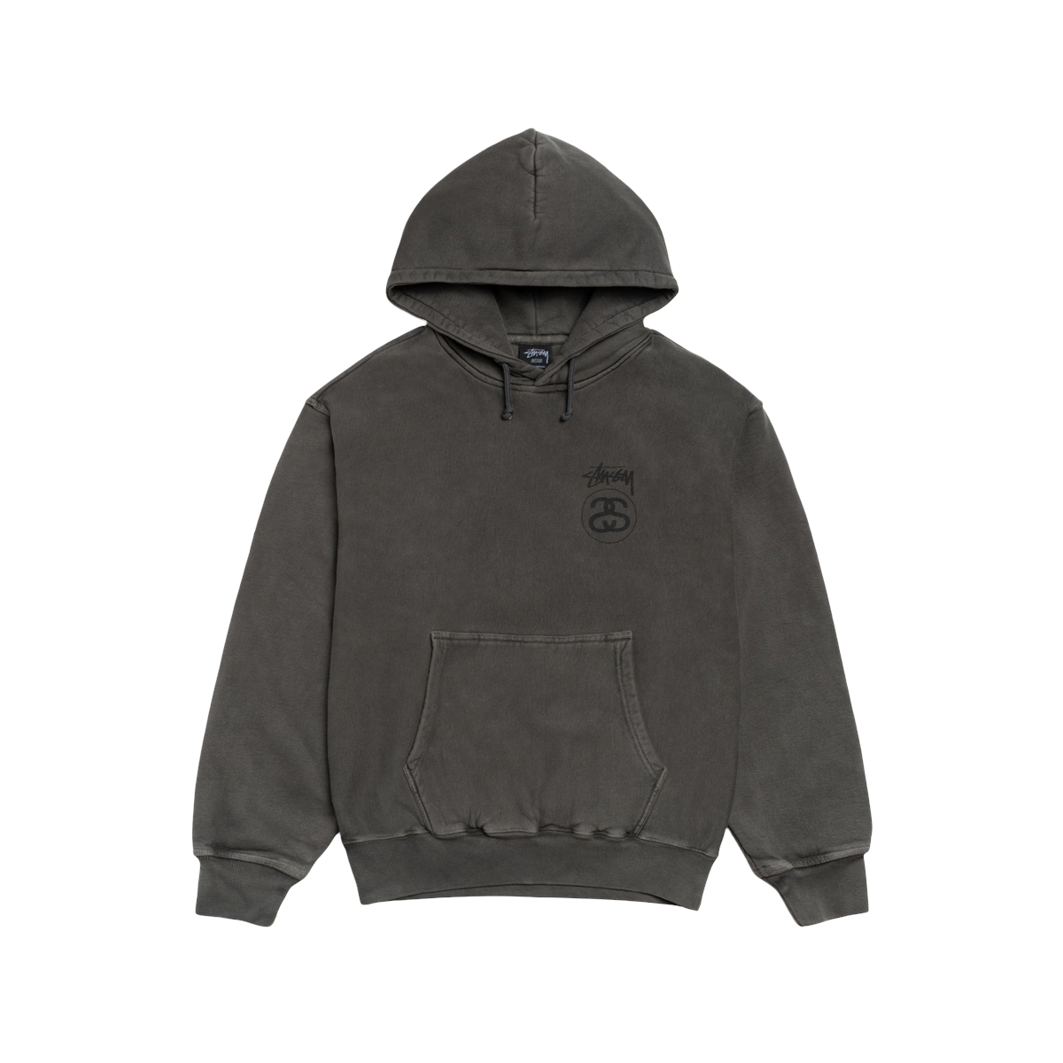 Stussy Stuck Link Hoodie Pigmeny Dyed Black
