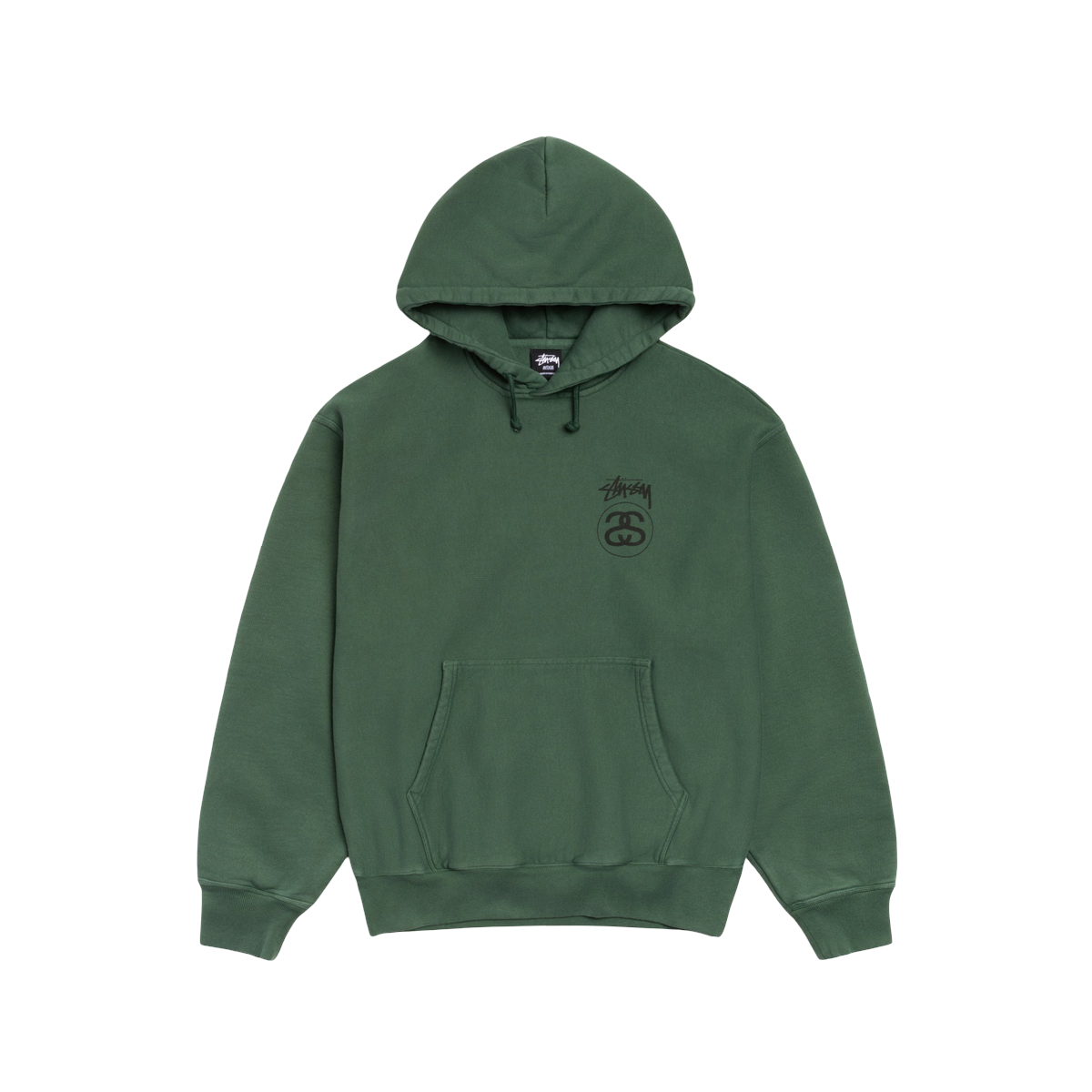 Stussy Stock Link Hoodie Pigmeny Dyed Pine
