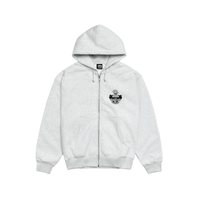 Stussy Built To Last Zip Hoodie Ash Heather