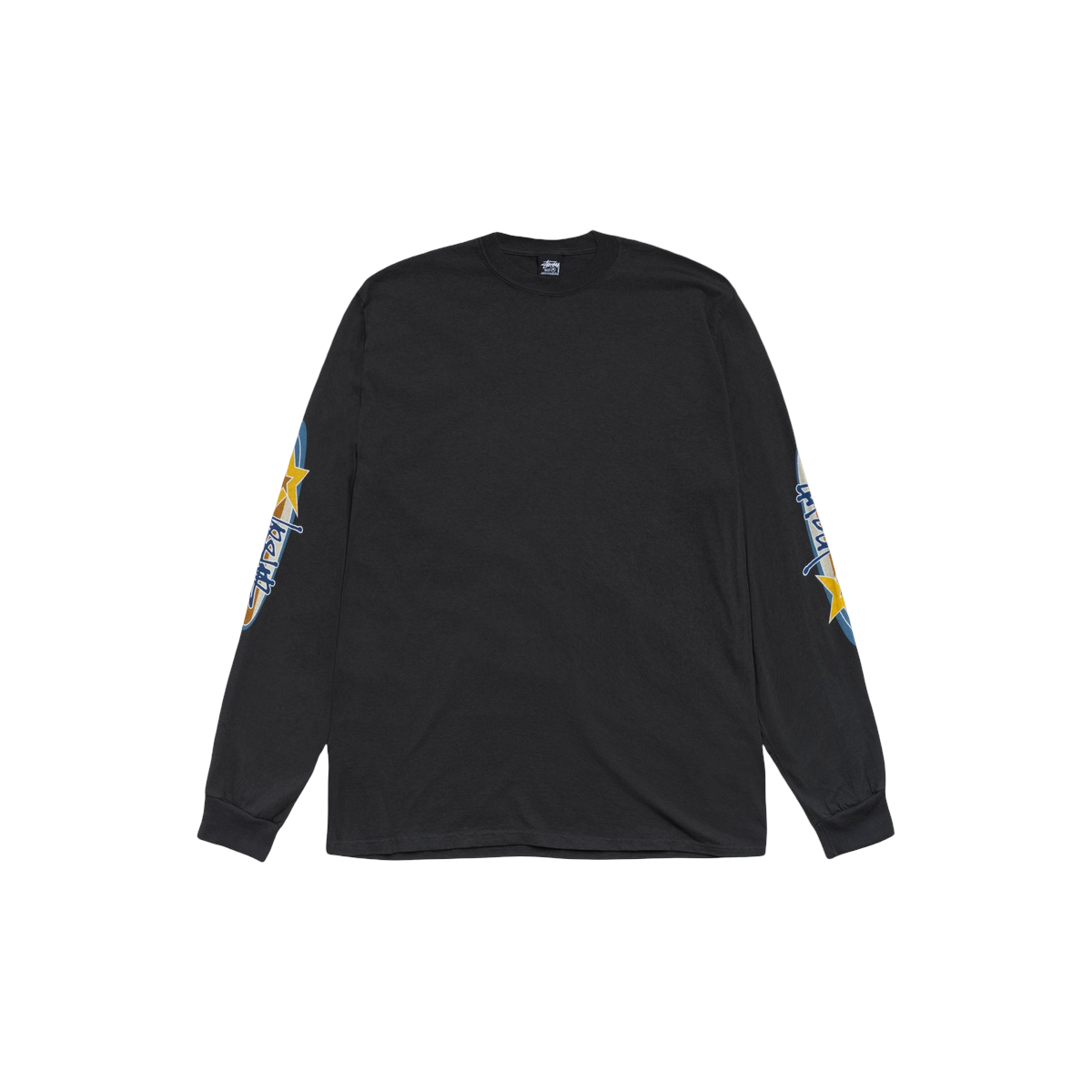 Stussy Two Star LS Tee Pigment Dyed Black