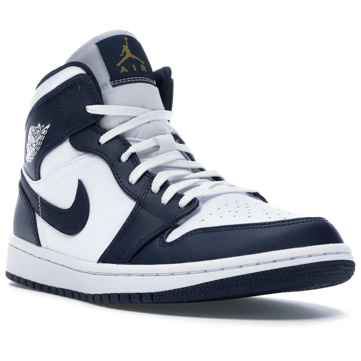 Thumbnail af Air Jordan 1 Mid White Metallic Gold Obsidian 2