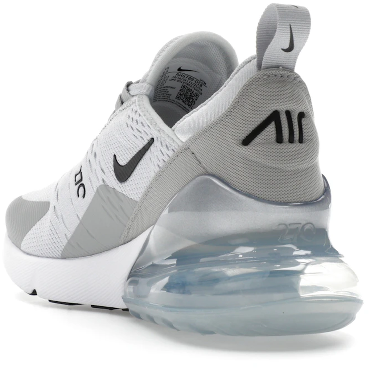 Thumbnail af Nike Air Max 270 Pure Platinum Light Smoke Grey Metallic Silver Black  4