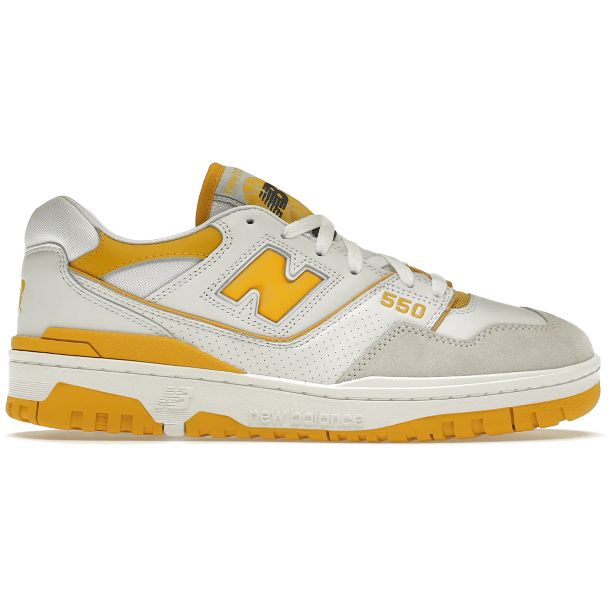 New Balance 550 White Sea Salt Varsity Gold