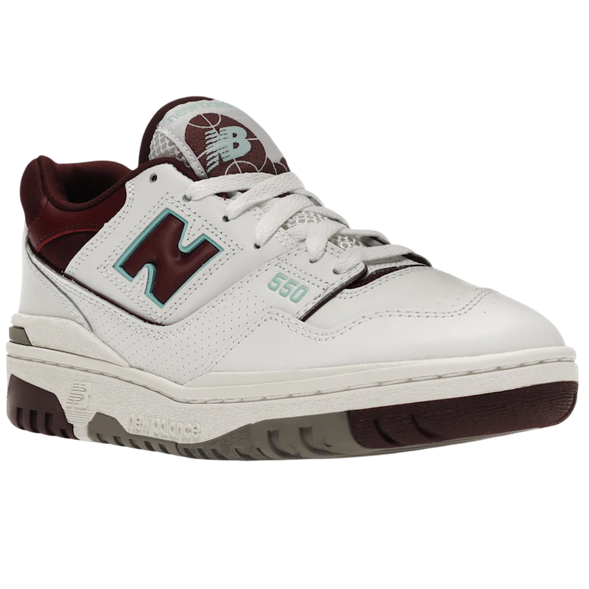 Thumbnail af New Balance 550 Burgundy Cyan 2