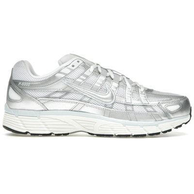 Nike P-6000 White Blue Tint Sail Metallic Silver