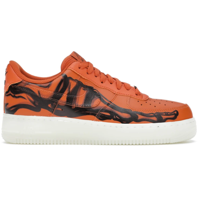 Nike Air Force 1 Low Orange Skeleton Halloween