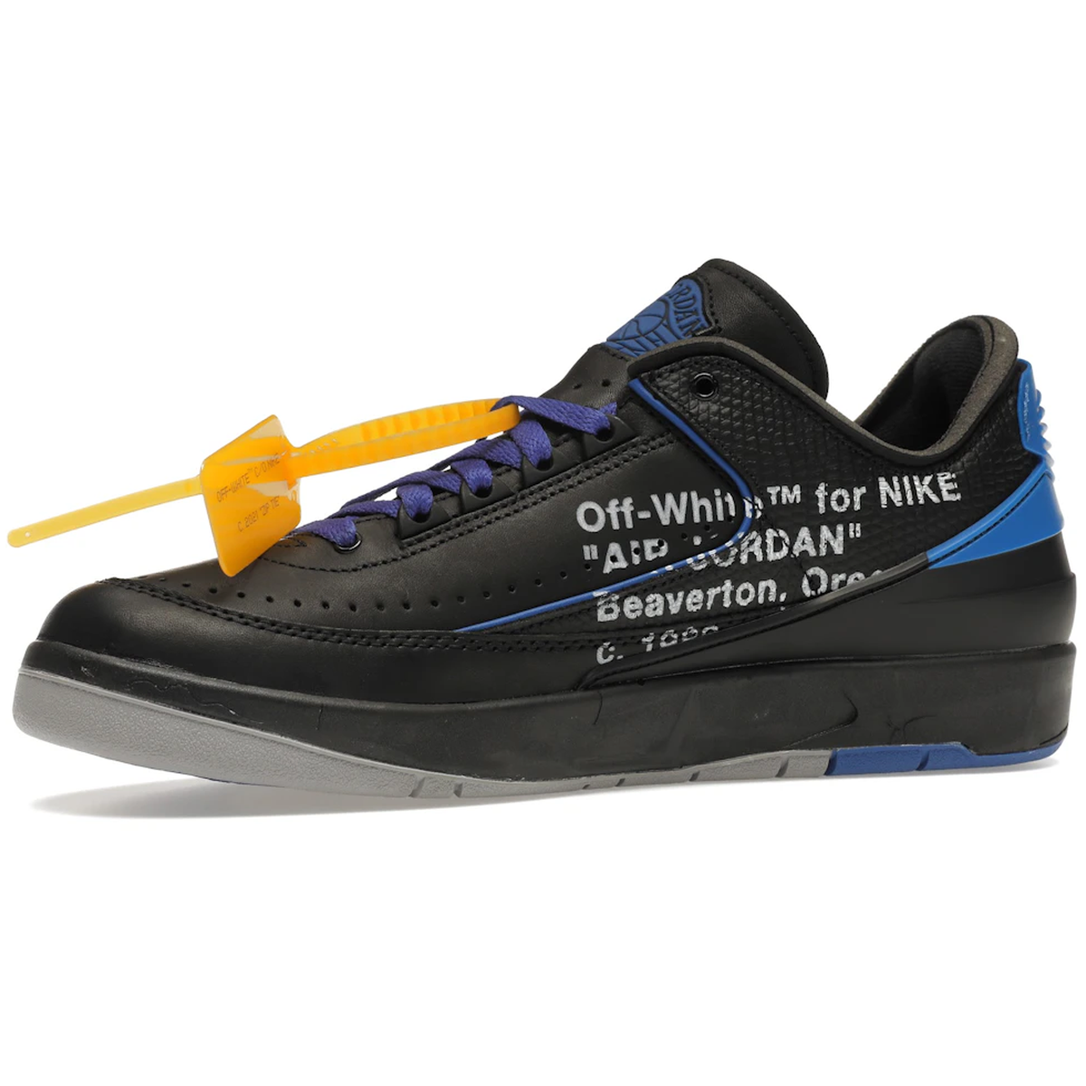Thumbnail af Jordan 2 Retro Low SP Off-White Black Blue 3
