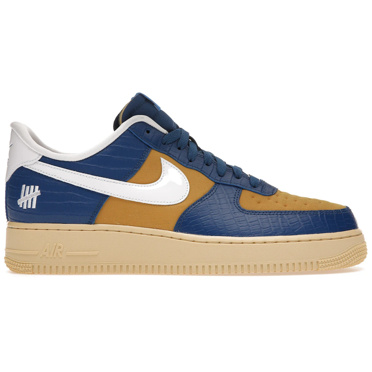 Nike Air Force 1 Low SP Undefeated 5 On It Blue Yellow Croc