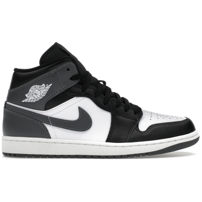 Air Jordan 1 Mid Black White Iron Grey