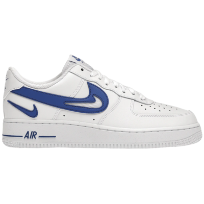 Nike Air Force 1 Low '07 FM Cut Out Swoosh White Game Royal