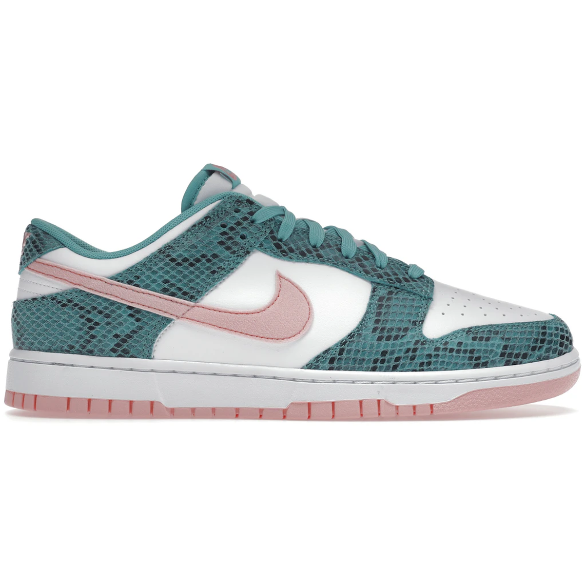 Nike Dunk Low Snakeskin Washed Teal Bleached Coral