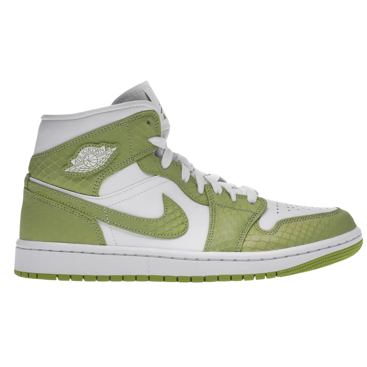 Air Jordan 1 Mid Green Python