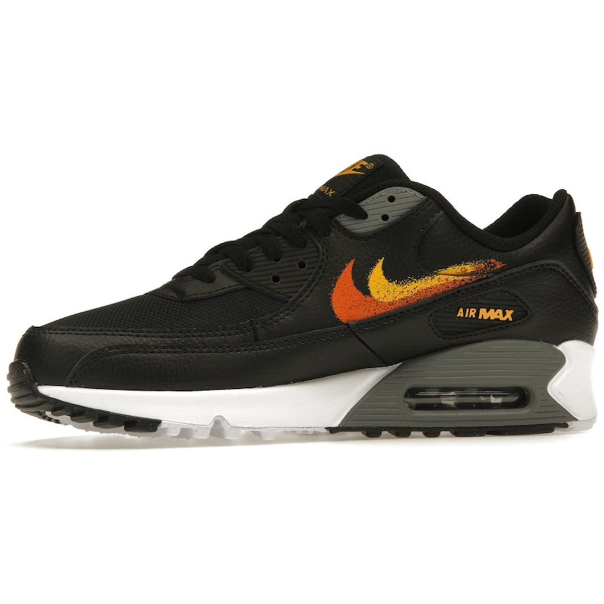 Thumbnail af Nike Air Max 90 Spray Paint Swoosh Black University Gold 3