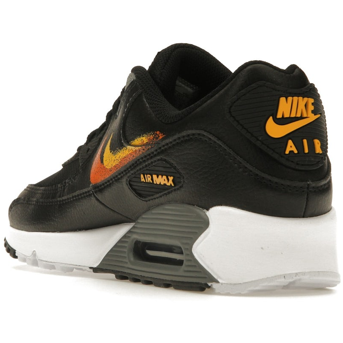 Thumbnail af Nike Air Max 90 Spray Paint Swoosh Black University Gold 4