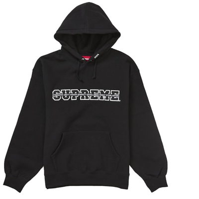 Supreme Collegiate Acronym Hooded Sweatshirt Black