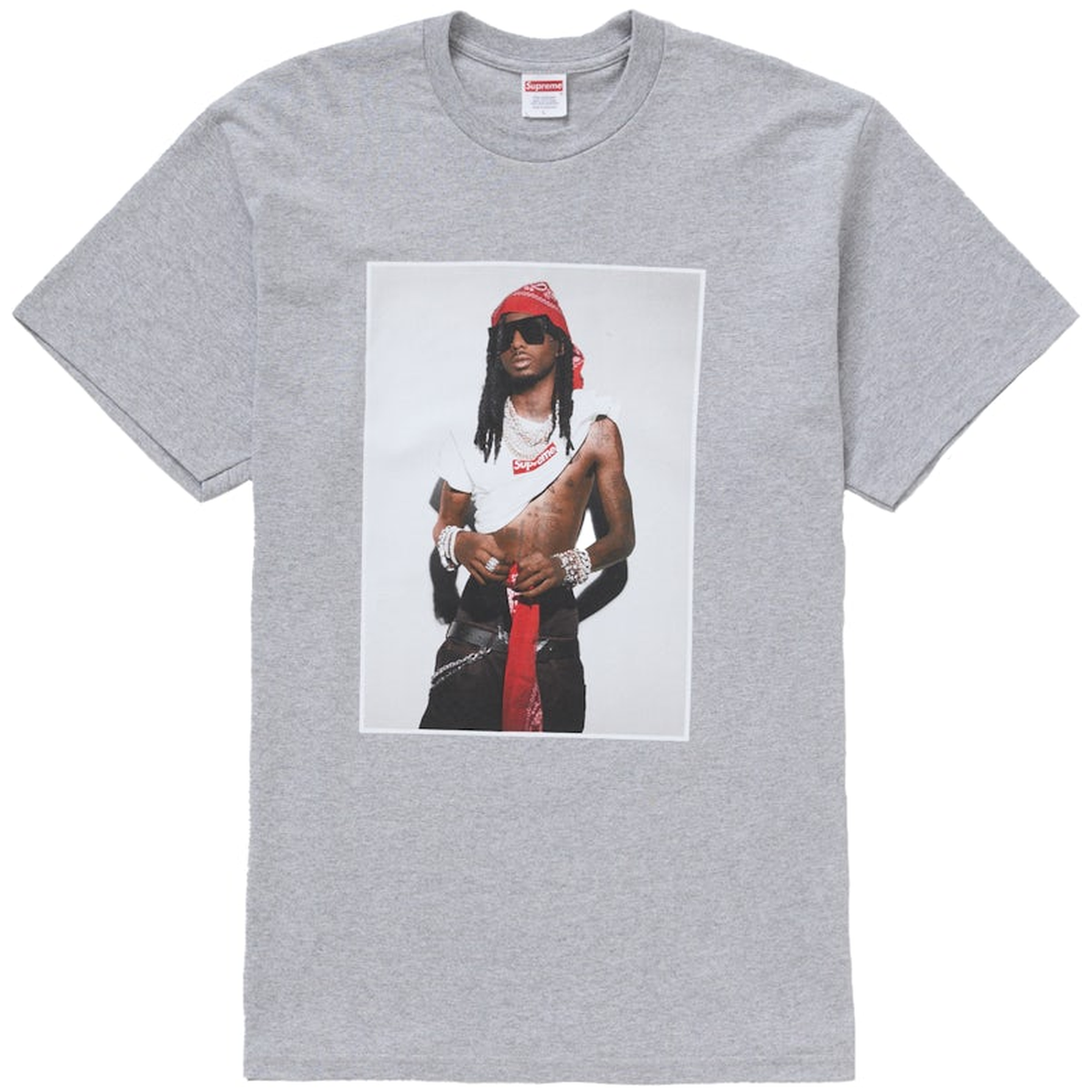 Supreme Playboi Carti Tee Heather Grey