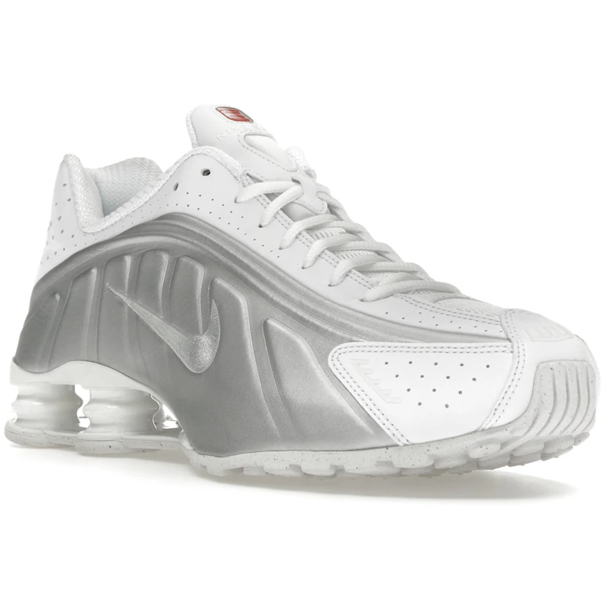 Thumbnail af Nike Shox R4 White Bright Crimson Metallic Silver 2