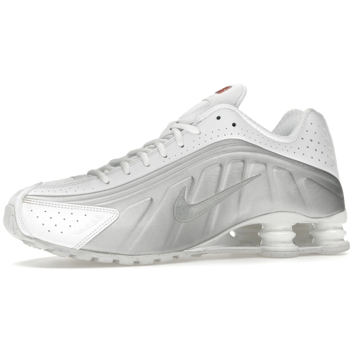 Thumbnail af Nike Shox R4 White Bright Crimson Metallic Silver 3