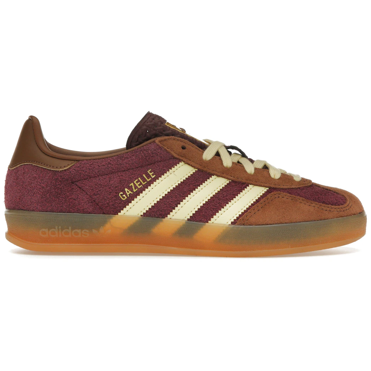 Adidas Gazelle Indoor Maroon Almost Yellow