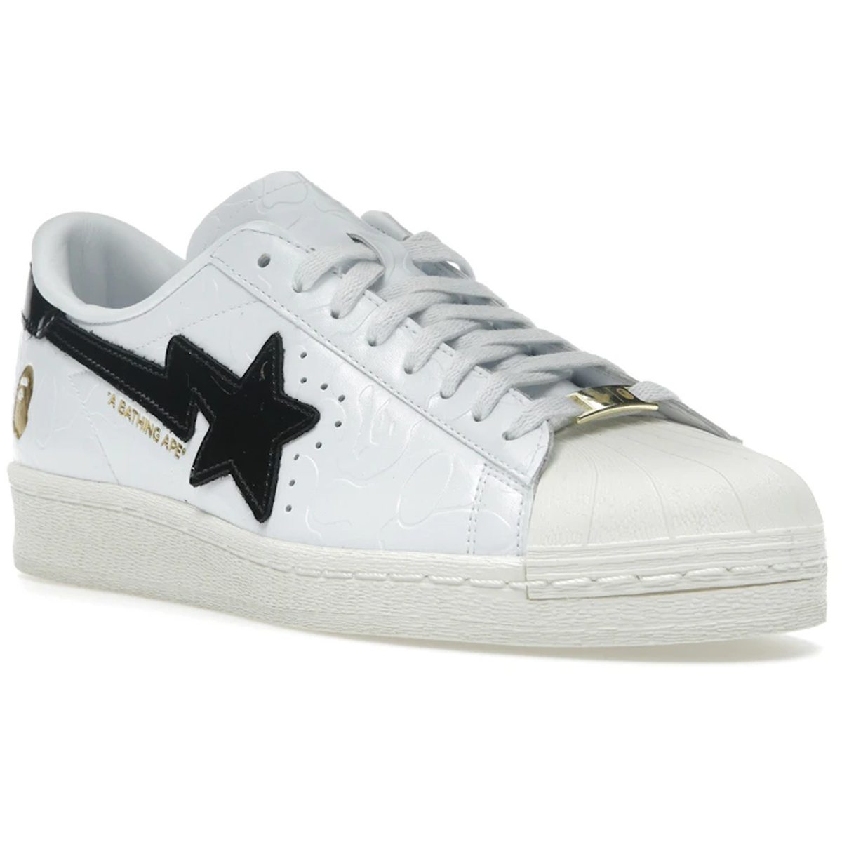 Thumbnail af Adidas Superstar Vintage Bape White Black 2