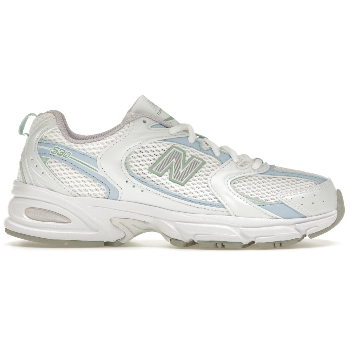 New Balance 530 White Light Chrome Blue Clay Ash
