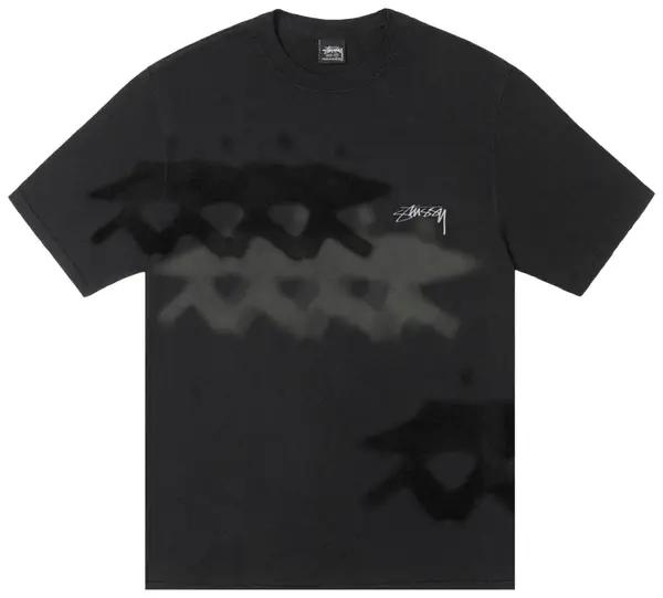 Stussy Low Tide Tee PiG Dyed Black