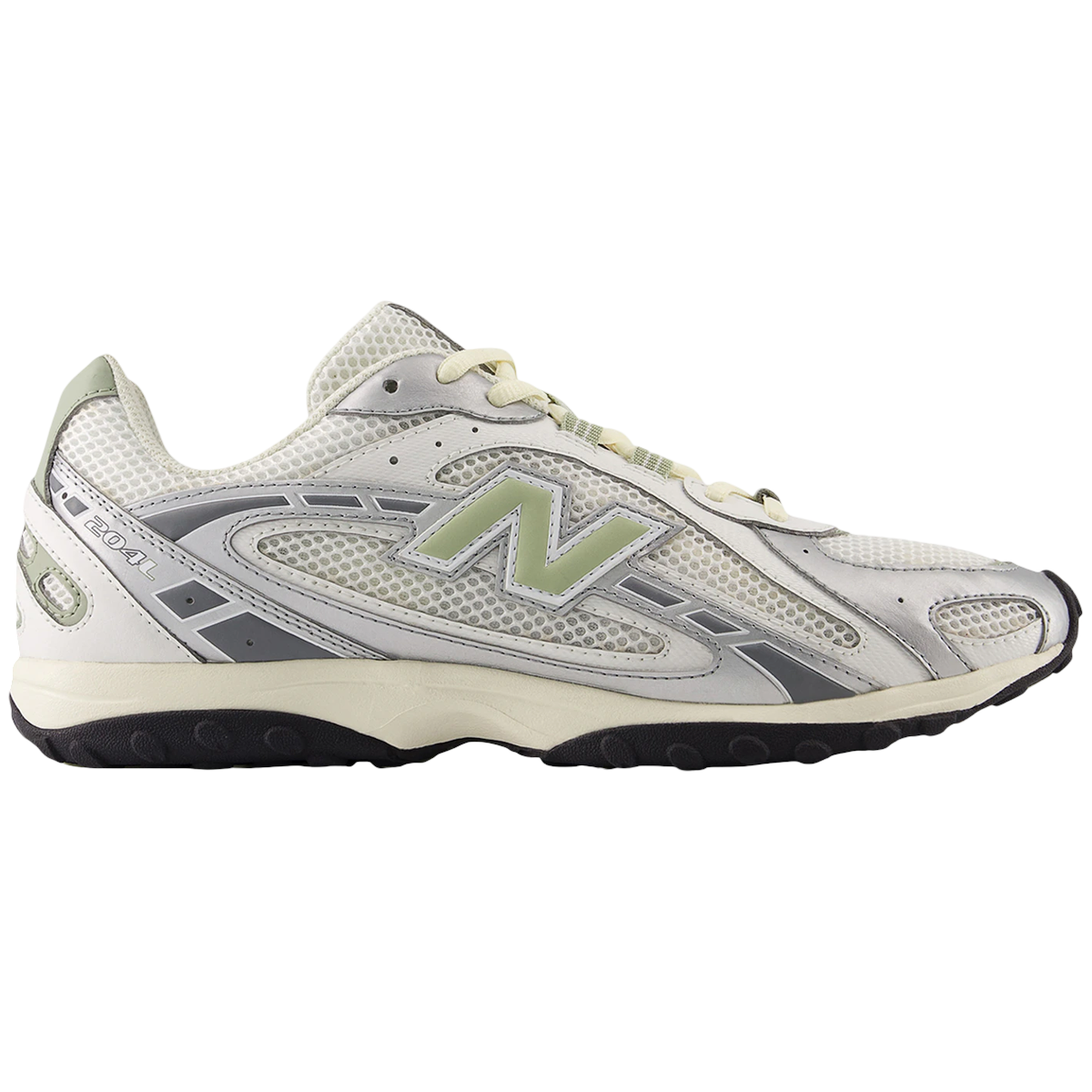New Balance 204L Silver Metallic Sage Green
