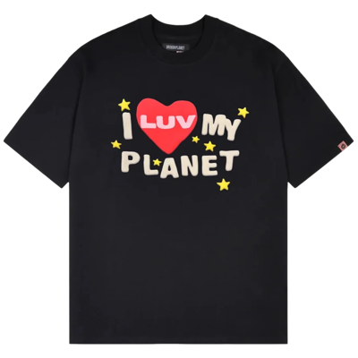 Broken Planet Luv My Planet T-shirt Midnight Black