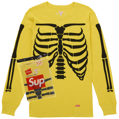 Supreme Hanes Bones Thermal Crew FW25 (1 Pack) Yellow