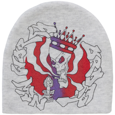 Supreme New World Order Beanie Heather Grey